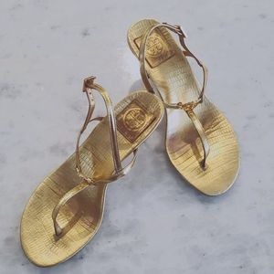 Gold sandal Tory Burch# very comfortable
